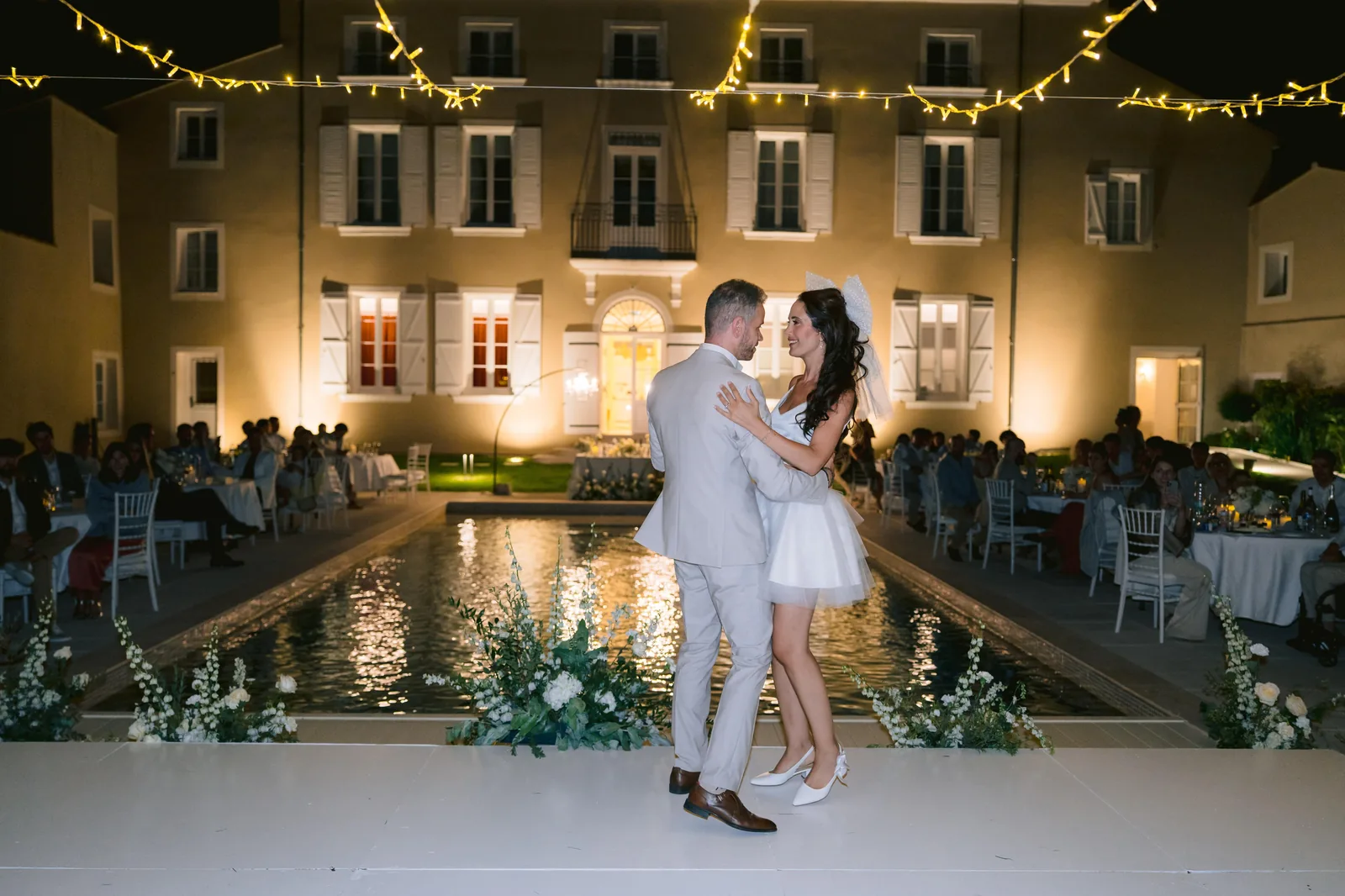 First dance by the pool