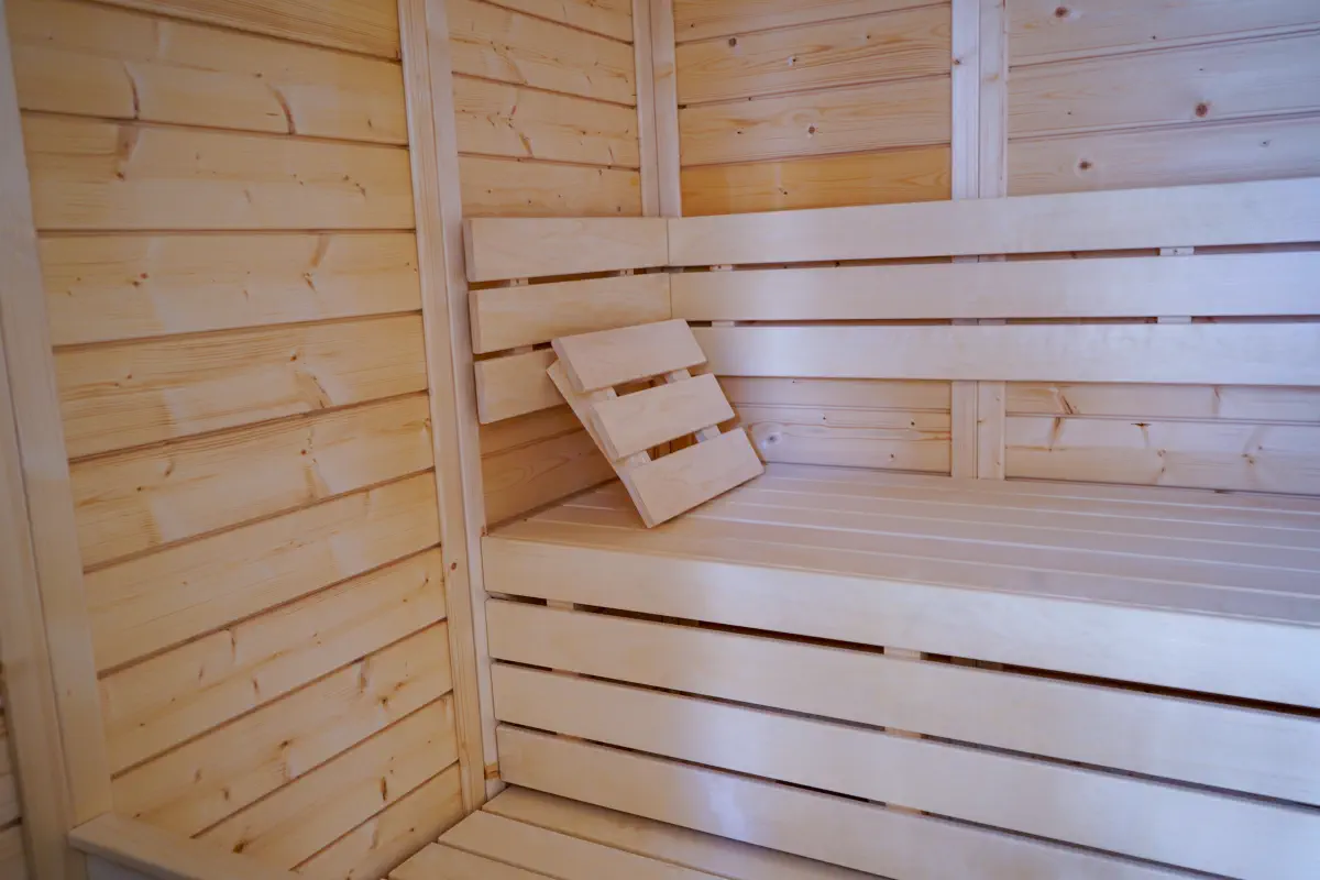 Sauna at Château de l'Insolas