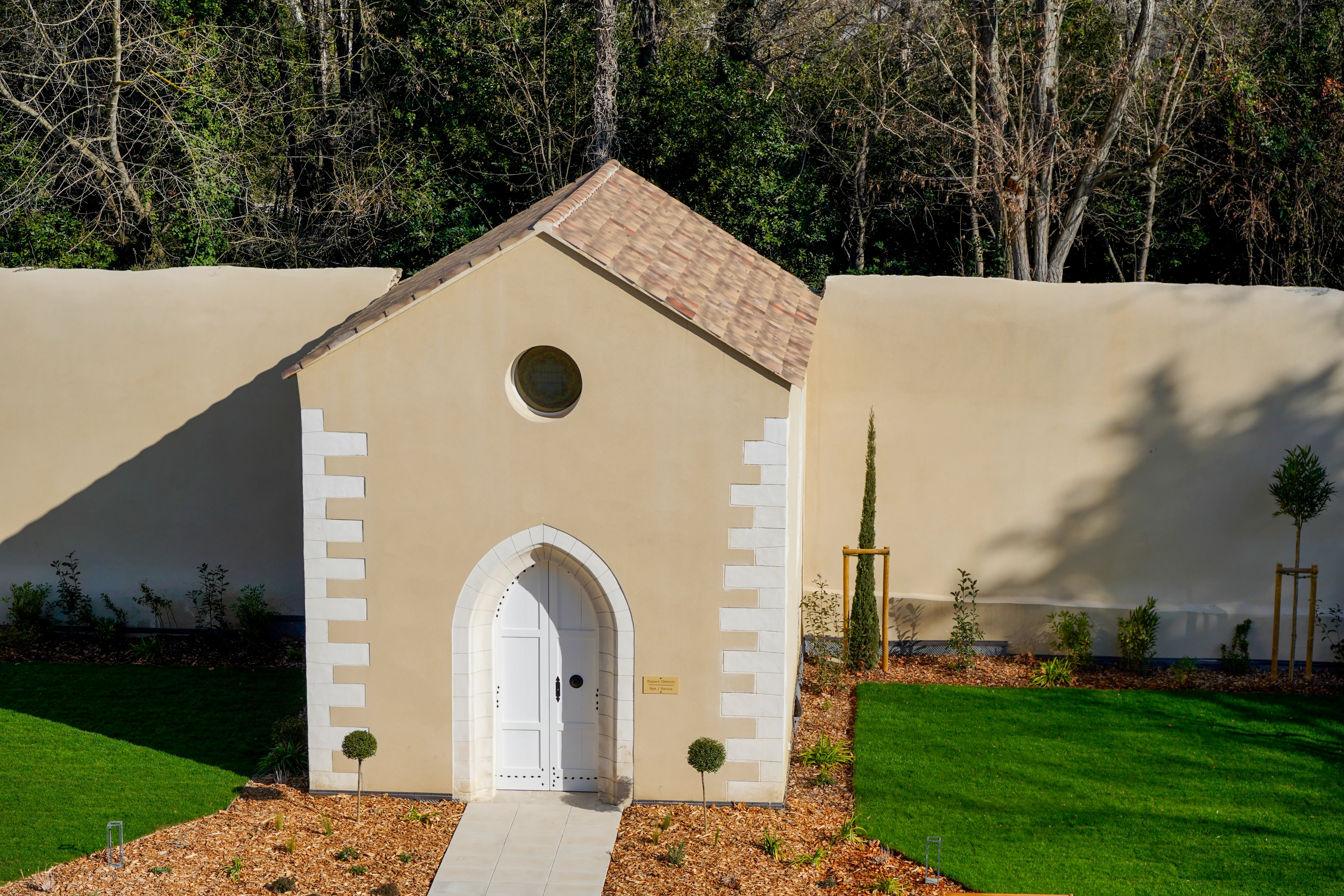 Chapiteau mariage vue aérienne